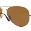 Слънчеви очила Ray-Ban RB3025 001 33 Aviator Gold Brown little left