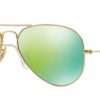 Слънчеви очила Ray-Ban RB3025 112 19 Aviator Gold Green Mirror Little Left